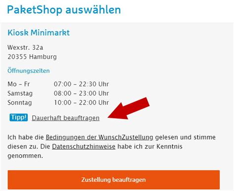 hermes wunsch paket shop auftrag entfernen|hermes umleitung an andere adresse.